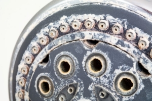 Limescale on faucet