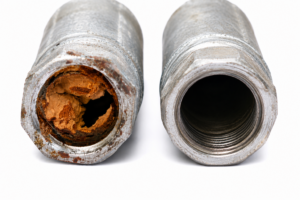 Limescale in pipes